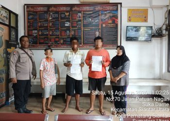 Polsek Siantar Utara Tempuh Problem Solving, Dugaan Penipuan Berujung Penganiayaan Berakhir Damai