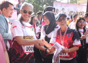 Kapolres Pematangsiantar Hadir di Tengah Semarak Fun Run Merah Putih 8.1K