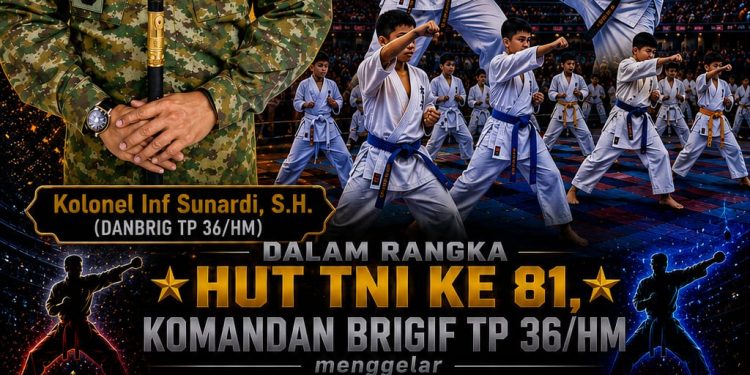 Karate Full Contact Pelajar Simalungun Siap Adu Nyali, Brigif TP 36/HM Dorong Lahirnya Atlet Berprestasi